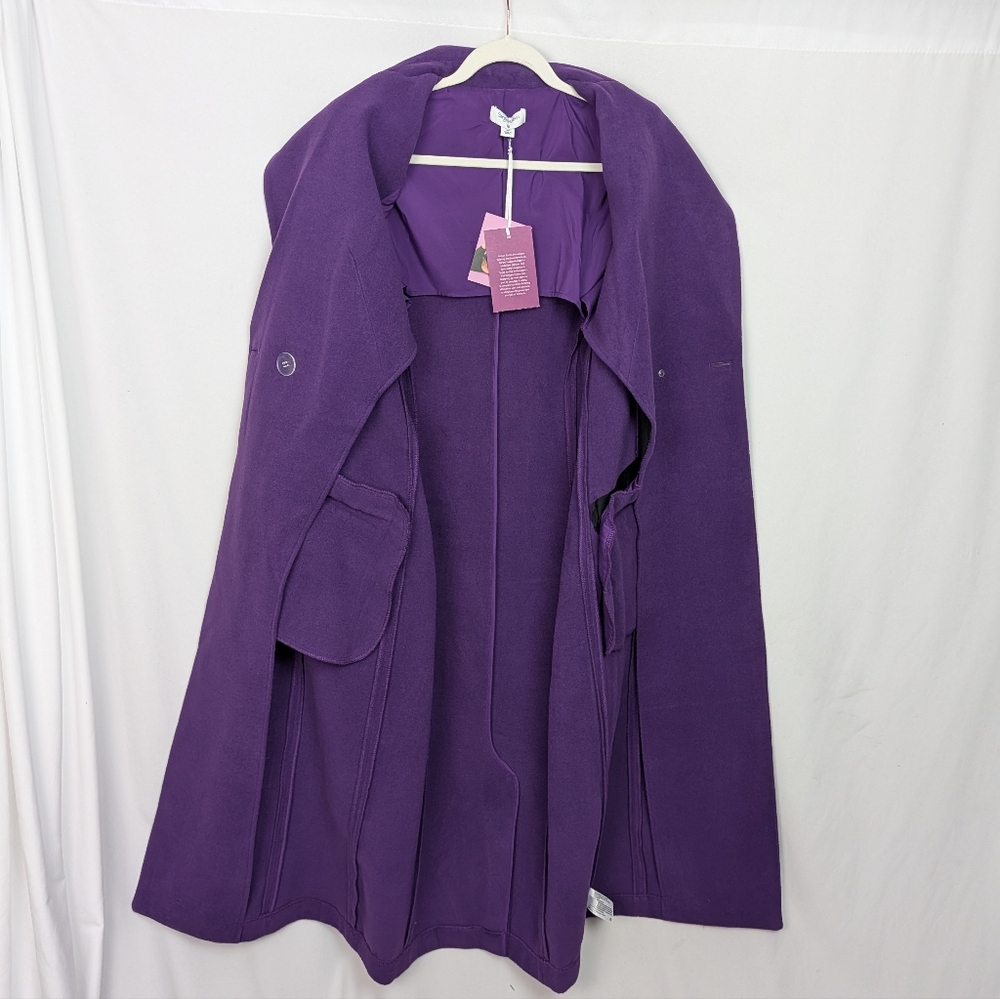 Sergio Hudson x Target Purple Long Coat - Picture 4 of 10